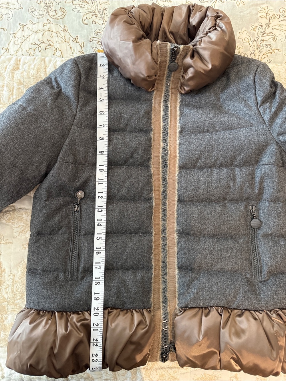 Authentic Moncler Makori Giubbotto Virgin Wool Down Jacket Designer 2 - US M 6-8 - Picture 12 of 16